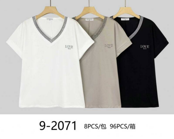 Bluzki damskie Roz Standard, Mix Kolor Paczka 8 szt